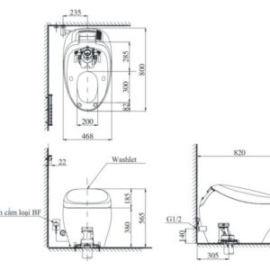 Ảnh công trình thực tế Bồn Cầu Điện Tử TOTO CS901KVT#NW1/T53P100VR NEOREST NX II