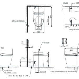 Ảnh công trình thực tế Bồn cầu điện tử TOTO CS988VT#NW1/TCF9575Z#NW1/T53P100VR NEOREST DH (220V)