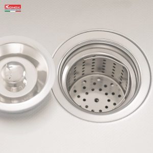 Ảnh công trình thực tế Chậu Rửa Chén KONOX KN8151TS Dekor Chống Xước Inox 1 Hộc