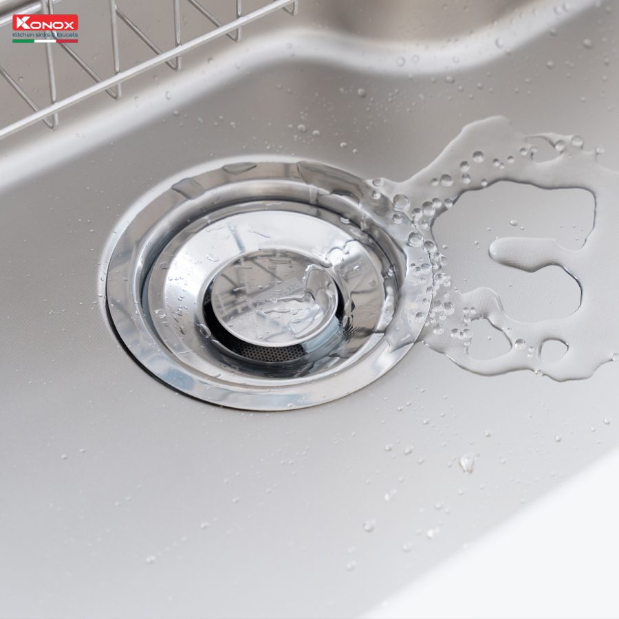 Ảnh công trình thực tế Bát rác Konox Strainer – SK03 – 185mm