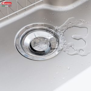 Ảnh công trình thực tế Bát rác Konox Strainer – SK03 – 185mm