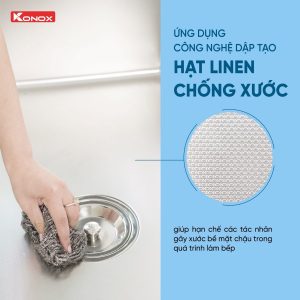 Ảnh công trình thực tế Chậu rửa bát Konox KN6044SU Dekor