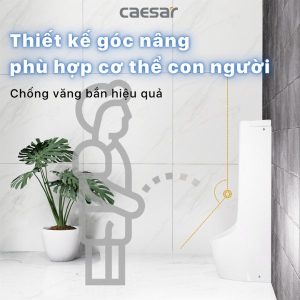 Ảnh công trình thực tế Bệ Tiểu Treo Caesar U0284