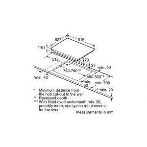 Ảnh công trình thực tế Bếp từ Bosch 3 vùng nấu PID631BB1E Series 4