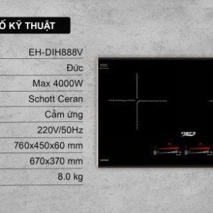 Ảnh công trình thực tế Bếp từ đôi CHEF’S EH-DIH888V
