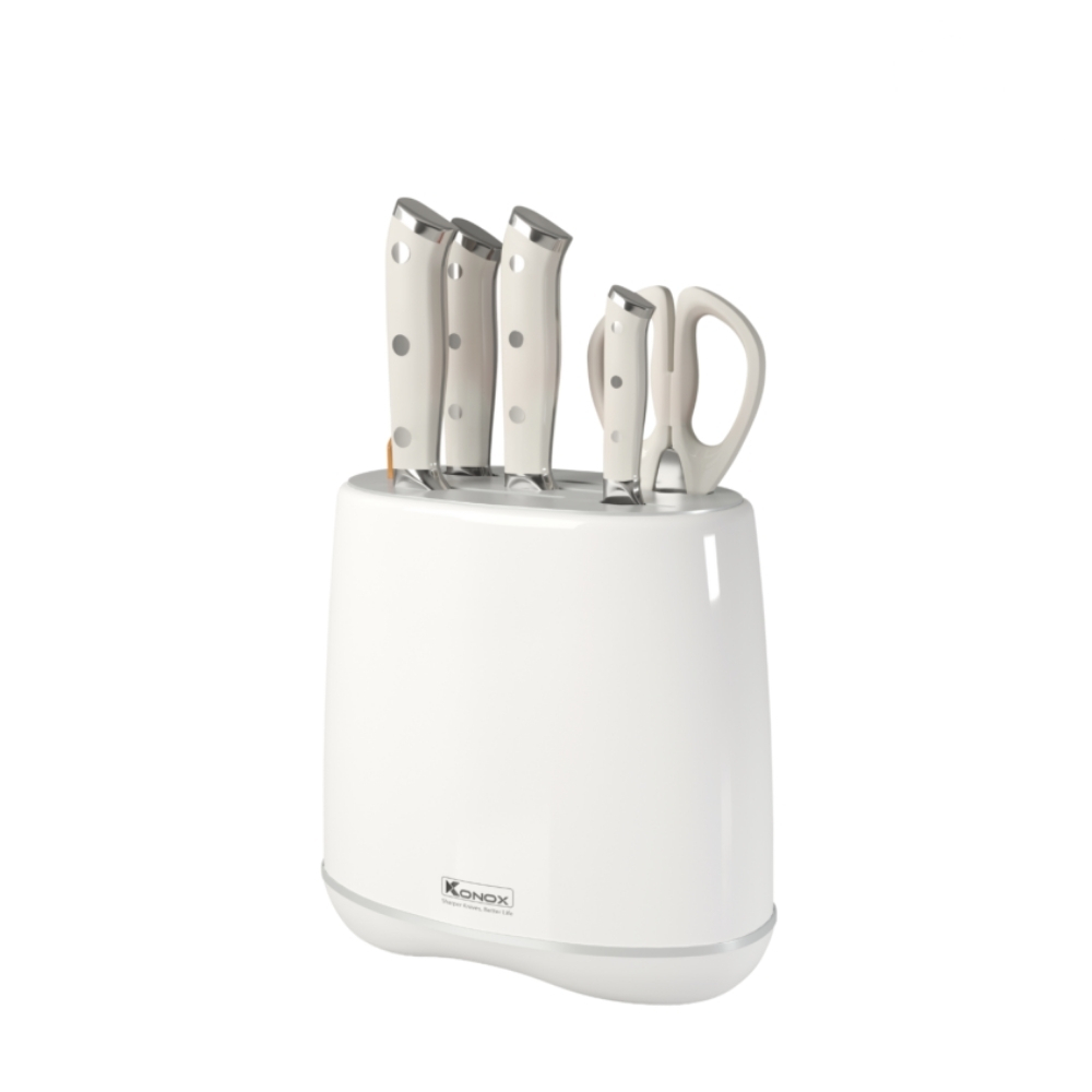 Bộ dao làm bếp 5 món cao cấp Konox Haper Grey
