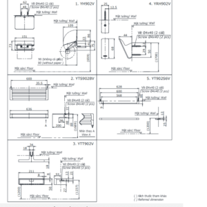Ảnh công trình thực tế Bộ Phụ Kiện TOTO YS902N5V 5 Món