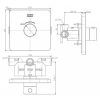 Bộ Trộn Nhiệt Độ American Standard FFAS0930BHG Âm Tường EasySET Màu Ghi - ảnh 2