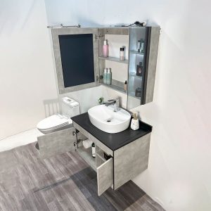 Ảnh công trình thực tế Bộ Tủ Chậu Phòng Tắm MOWOEN MW6608-80 800mm