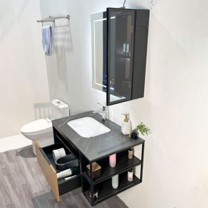 Ảnh công trình thực tế Bộ Tủ Chậu Phòng Tắm MOWOEN MW6622-80 800mm