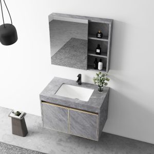 Ảnh công trình thực tế Bộ Tủ Chậu Phòng Tắm MOWOEN MW6806S-80 800mm