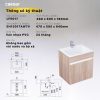 Bộ tủ lavabo Caesar LF5017/EH15017AW7V - ảnh 4
