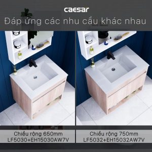 Ảnh công trình thực tế Bộ tủ lavabo Caesar LF5030/EH15030AW7V