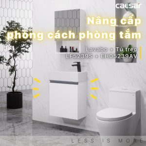 Ảnh công trình thực tế Bộ tủ lavabo Caesar LF5239S/EH05239AV