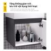 Bộ tủ lavabo Caesar LF5255/EH05255ATGV - ảnh 3
