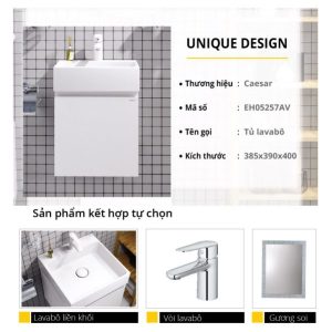 Ảnh công trình thực tế Bộ tủ lavabo Caesar LF5257/EH05257AV