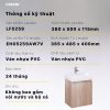 Bộ tủ lavabo Caesar LF5259/EH05259AW7V - ảnh 5