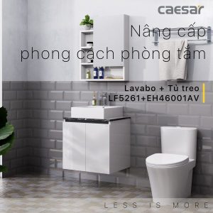 Ảnh công trình thực tế Bộ tủ lavabo Caesar LF5261/EH46001AV