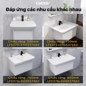 Ảnh công trình thực tế Bộ tủ lavabo Caesar LF5370/EH05370AV