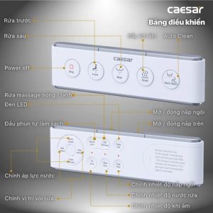 Ảnh công trình thực tế Bồn cầu 1 khối nắp điện tử Caesar C1356F/TAF610H