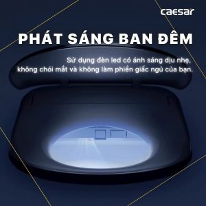 Ảnh công trình thực tế Bồn cầu 1 khối nắp điện tử Caesar C1363F/TAF710H