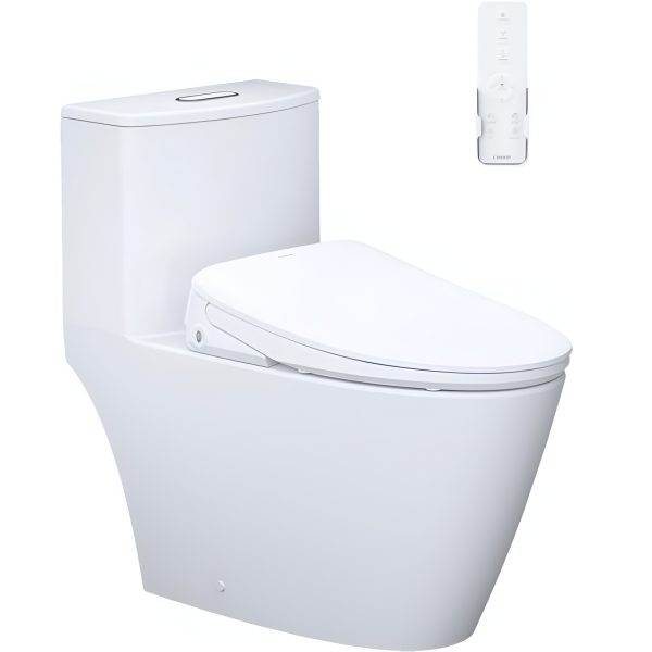 Bồn cầu 1 khối nắp điện tử Caesar C1363F/TAF710H