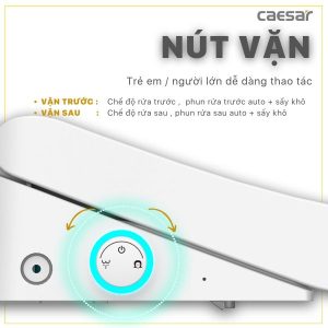 Ảnh công trình thực tế Bồn cầu 1 khối nắp điện tử Caesar C1364F/TAF512H