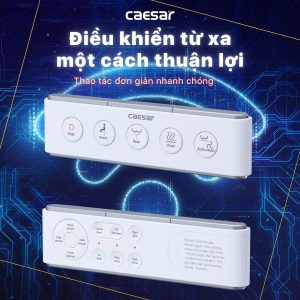 Ảnh công trình thực tế Bồn cầu 1 khối nắp điện tử Caesar C1364F/TAF610H