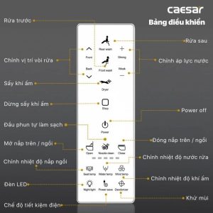 Ảnh công trình thực tế Bồn cầu 1 khối nắp điện tử Caesar C1374F/TAF512H