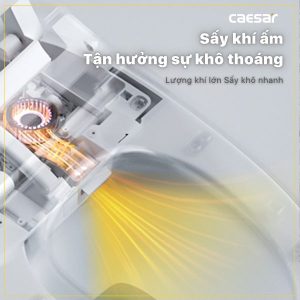 Ảnh công trình thực tế Bồn cầu 1 khối nắp điện tử Caesar C1374F/TAF710H