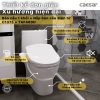 Bồn cầu 1 khối nắp điện tử Caesar C1375F/TAF400H - ảnh 2