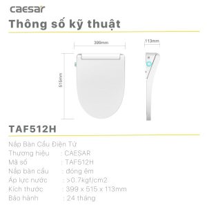 Ảnh công trình thực tế Bồn cầu 1 khối nắp điện tử Caesar C1375F/TAF512H