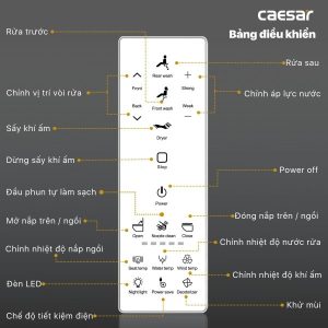 Ảnh công trình thực tế Bồn cầu 1 khối nắp điện tử Caesar C1391F/TAF512H