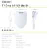 Bồn cầu 1 khối nắp điện tử Caesar C1395F/TAF610H - ảnh 4