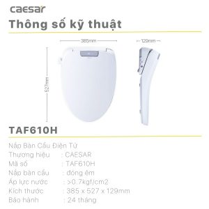 Ảnh công trình thực tế Bồn cầu 1 khối nắp điện tử Caesar C1395F/TAF610H