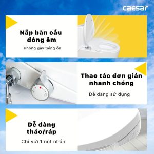 Ảnh công trình thực tế Bồn cầu 1 khối nắp rửa cơ C1395F/TAF060
