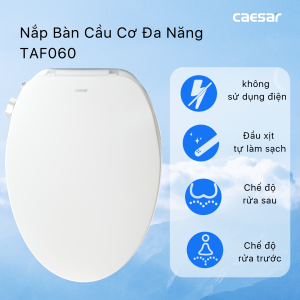 Ảnh công trình thực tế Bồn cầu 1 khối nắp rửa cơ Caesar C1391F/TAF060