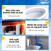 Bồn cầu 2 khối nắp điện tử Caesar CD1320/TAF512H - ảnh 4