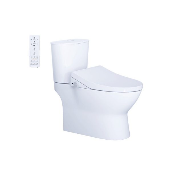 Bồn cầu 2 khối nắp điện tử Caesar CD1320/TAF512H