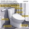 Bồn cầu 2 khối nắp điện tử Caesar CD1320/TAF610H - ảnh 4