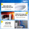 Bồn cầu 2 khối nắp điện tử Caesar CD1340/TAF512H - ảnh 4