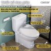 Bồn cầu 2 khối nắp điện tử Caesar CD1340/TAF610H - ảnh 2
