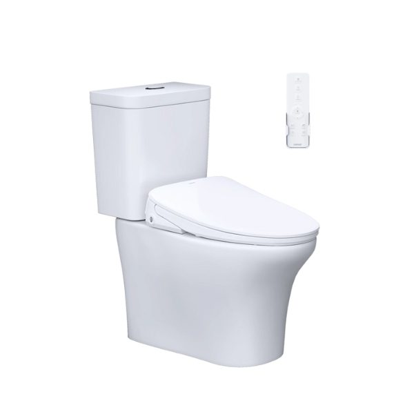 Bồn cầu 2 khối nắp điện tử Caesar CD1341/TAF710H