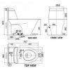 Bồn Cầu American Standard VF-2010SW Nắp Rửa Cơ M4A839 Activa - ảnh 2