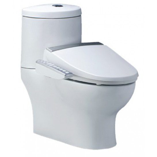 Bồn Cầu CAESAR CD1349/TAF200H 2 Khối Nắp Điện Tử