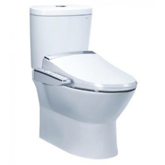 Bồn Cầu CAESAR CD1320/TAF200H 2 Khối Nắp Điện Tử