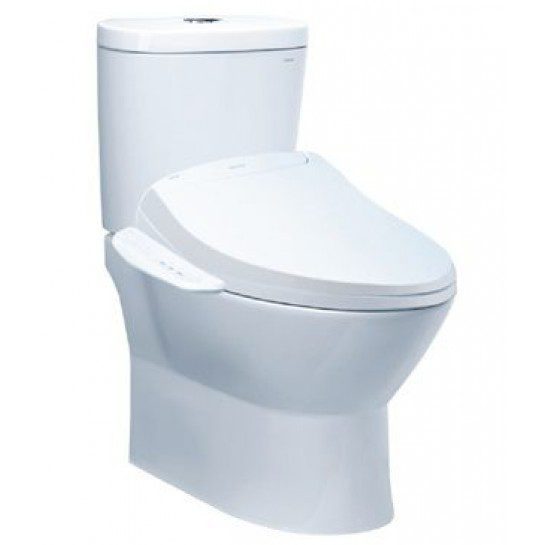 Bồn Cầu CAESAR CD1320/TAF400H 2 Khối Nắp Điện Tử