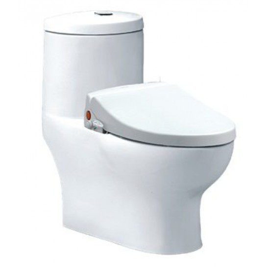 Bồn Cầu CAESAR CD1375/TAF050 1 Khối Nắp Rửa Cơ