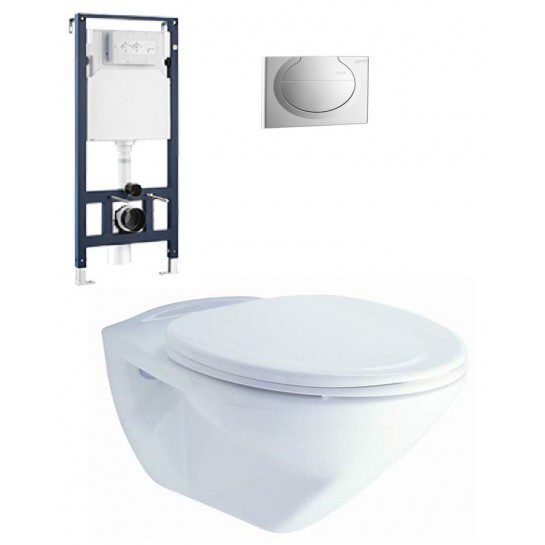 Bồn Cầu COTTO SC199(F) Treo Tường Nắp Êm