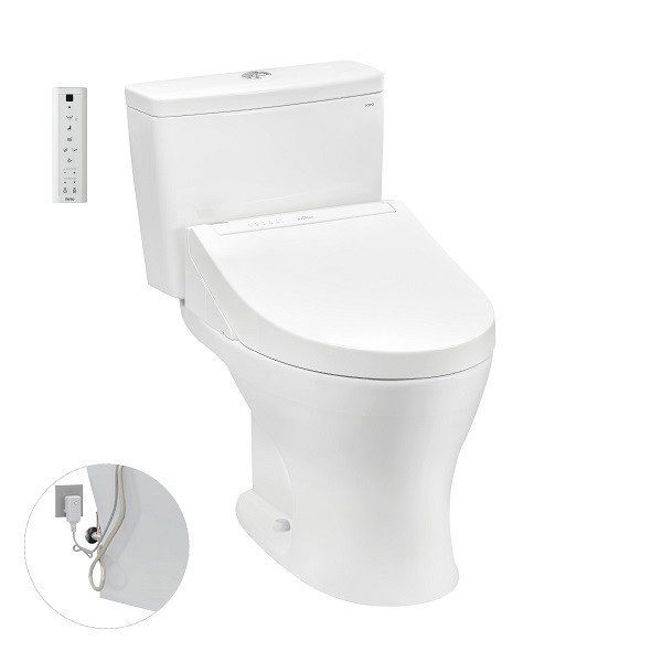 Bồn Cầu Điện Tử TOTO CS735DW14#XW Kèm Nắp Rửa Điện Tử WASHLET Dòng C5 – TCF24410AAA (220V)